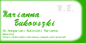 marianna bukovszki business card